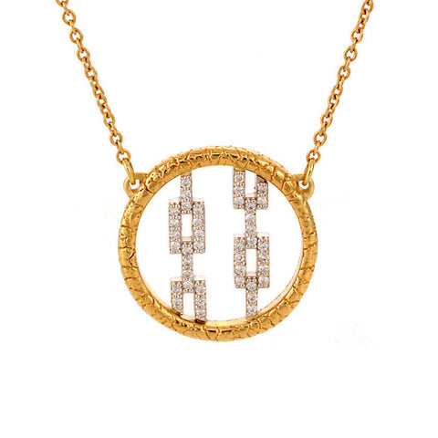 Pavé Hicks Wrapped in Primordial Necklace