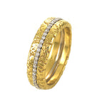 Diamond Pave Band in Yellow Gold