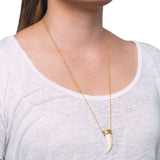Fossilized Walrus Tusk Necklace