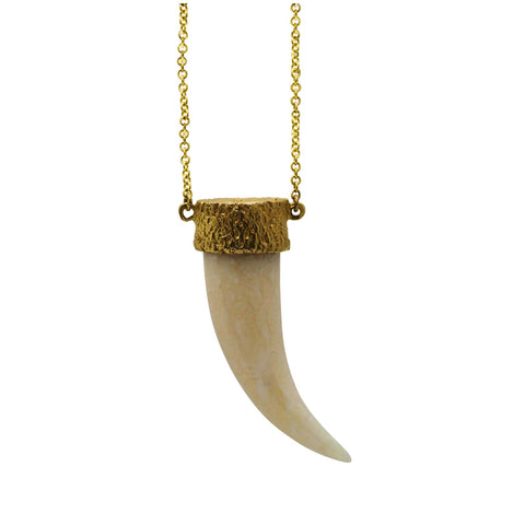 Fossilized Walrus Tusk Necklace