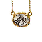 8mm X 10mm Yellow Gold Dendritic Necklace