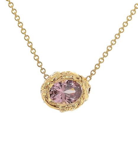 Lilac Garnet Necklace